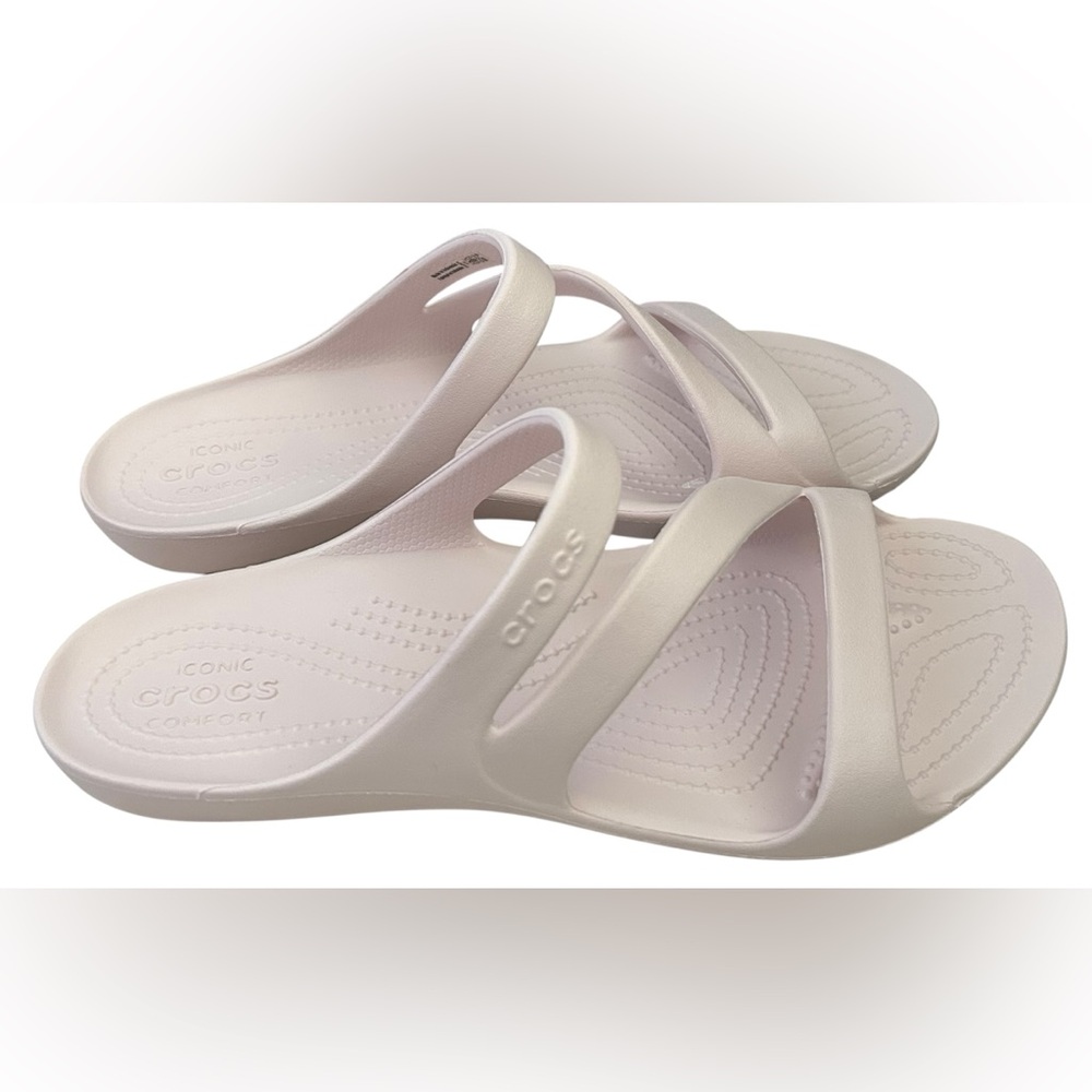 NWT CROCS Pink Kadee II Sandals SZ 10